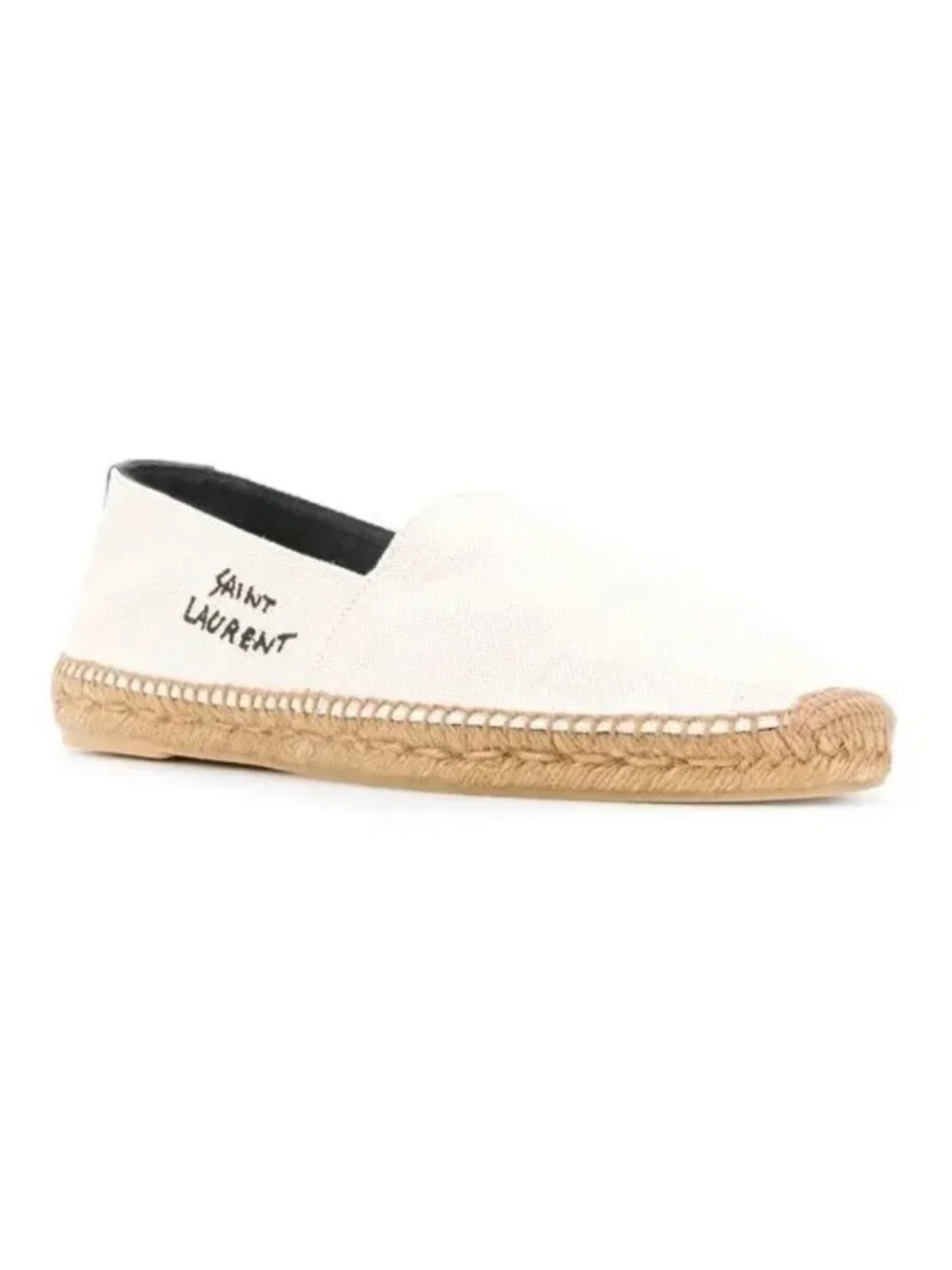 Yves Saint Laurent Men's Logo Embroidered Slip On Espadrilles - EU 45.5